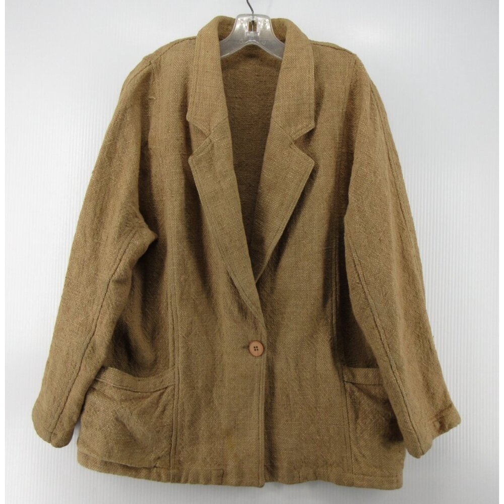 VINTAGE Margaret Godfrey Bagatelle Blazer 12 Textured Slub Cottage *